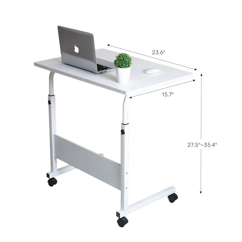 Christal Movable Height adjustable Laptop Desk White
